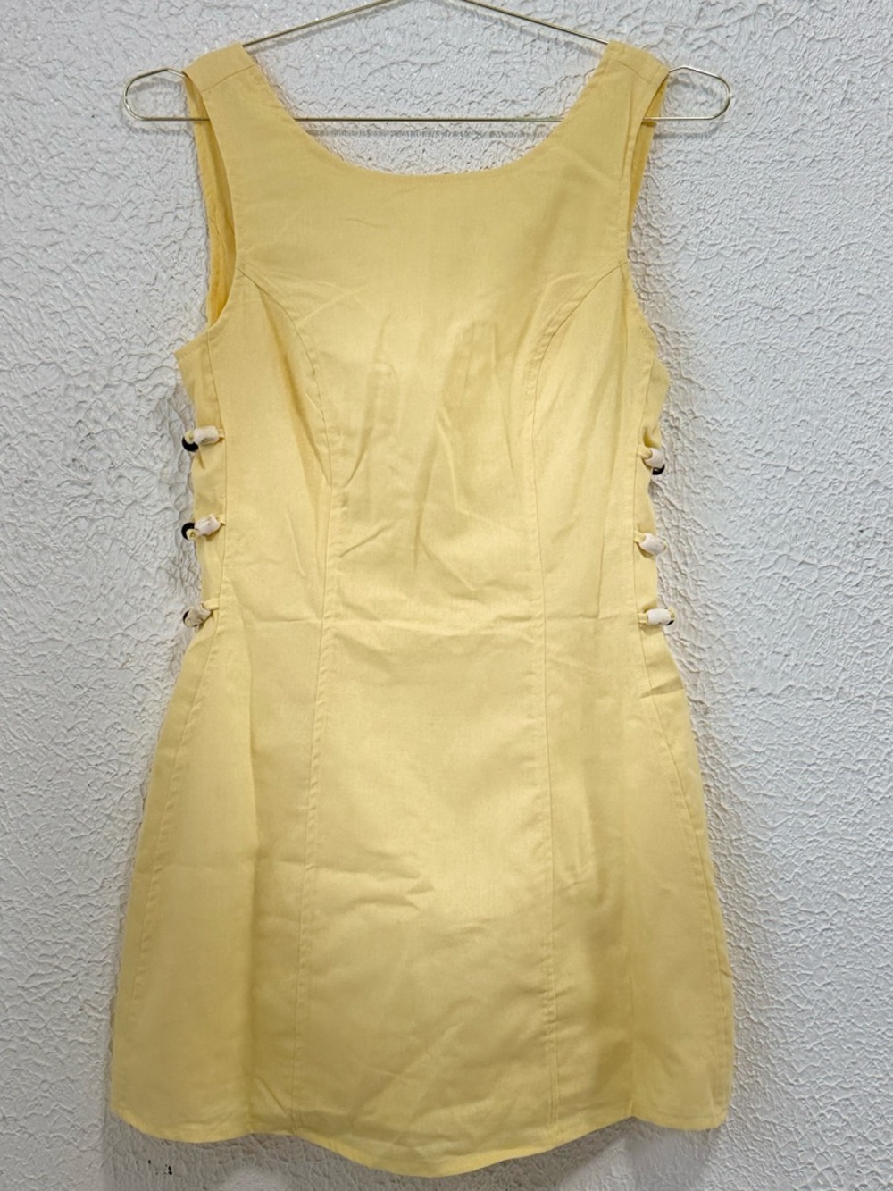 Paper Heart Lemon Mini Dress NWT Side Tie Detail Small
